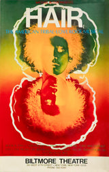 1970s American Theatre (Broadway) Window Card, Hair